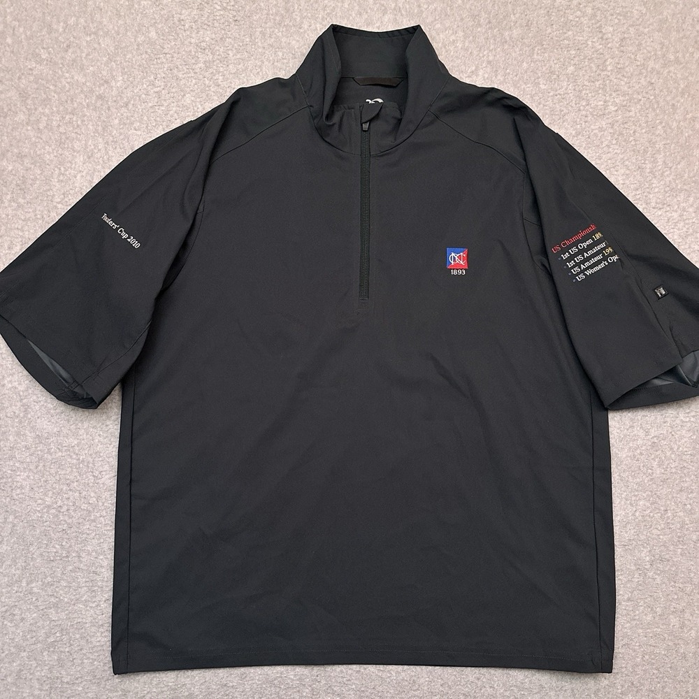 Zero Restriction 1/4 Zip Windbreaker Mens M Newport Country Club Championships‎